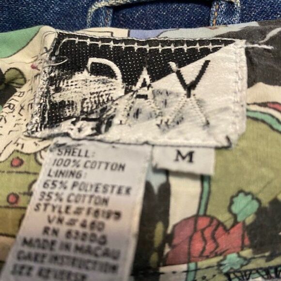 Dax embellished Blue jean jacket, size Medium - Picture 4 of 4